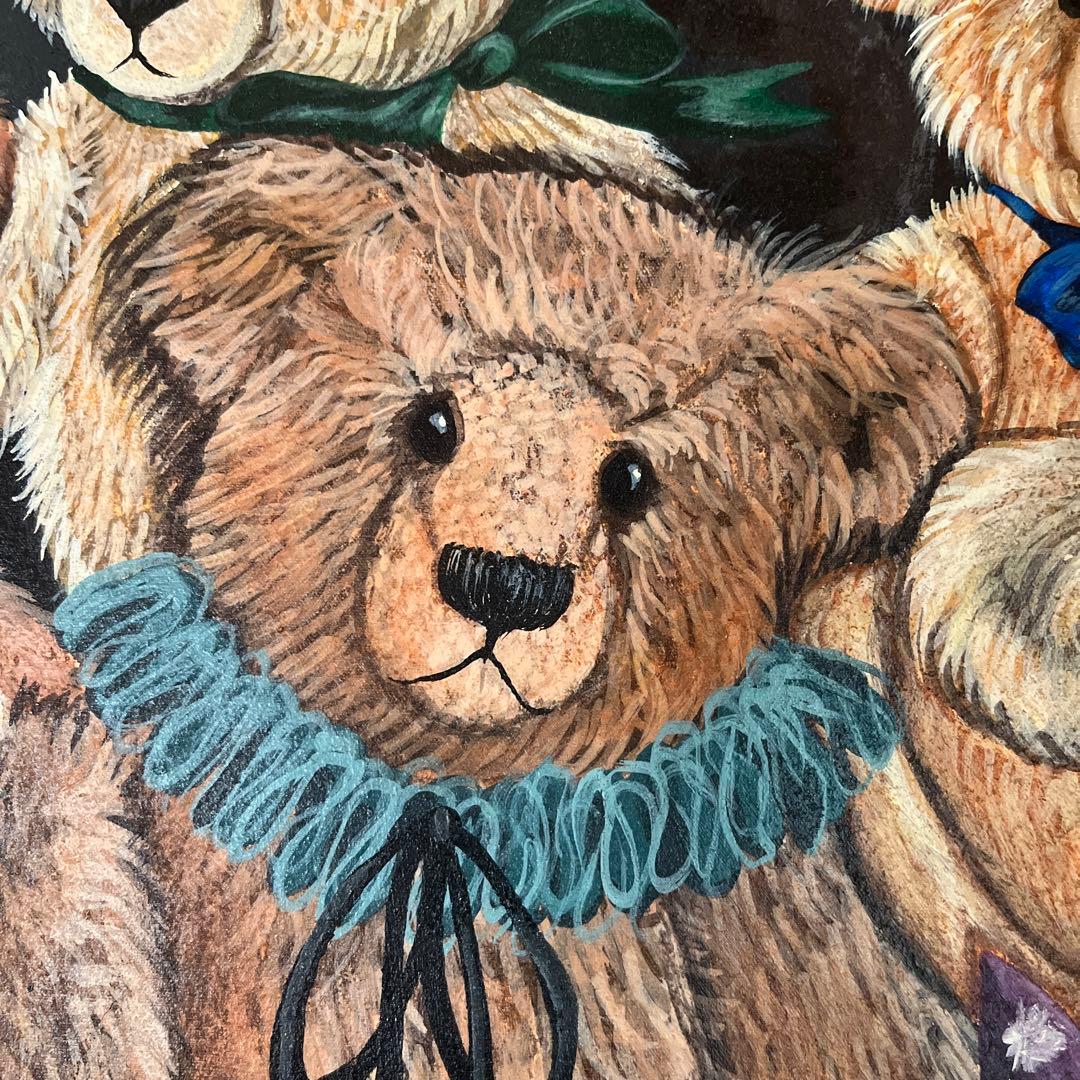 手書きのテディベアボード作家の作品