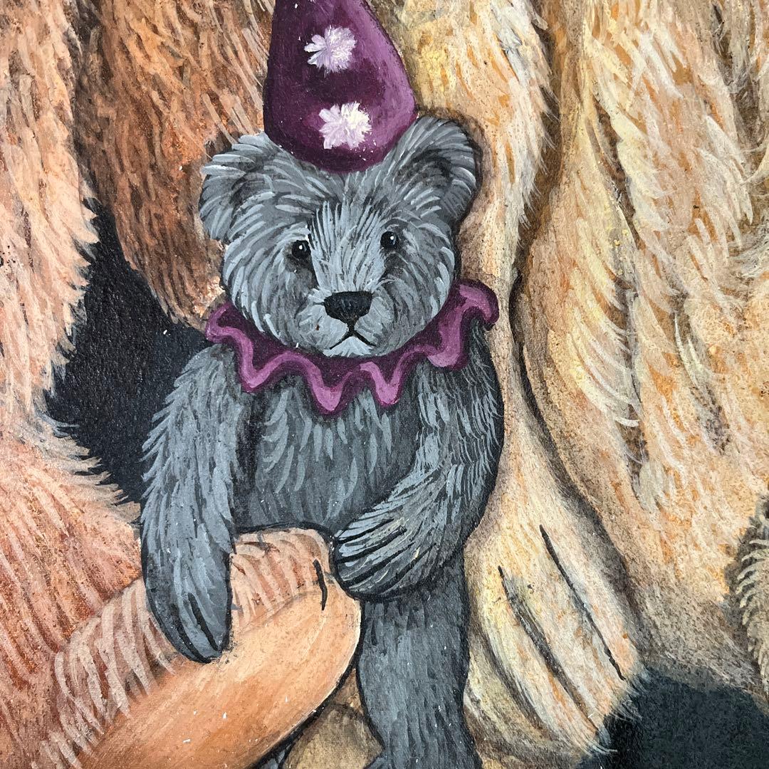 手書きのテディベアボード作家の作品