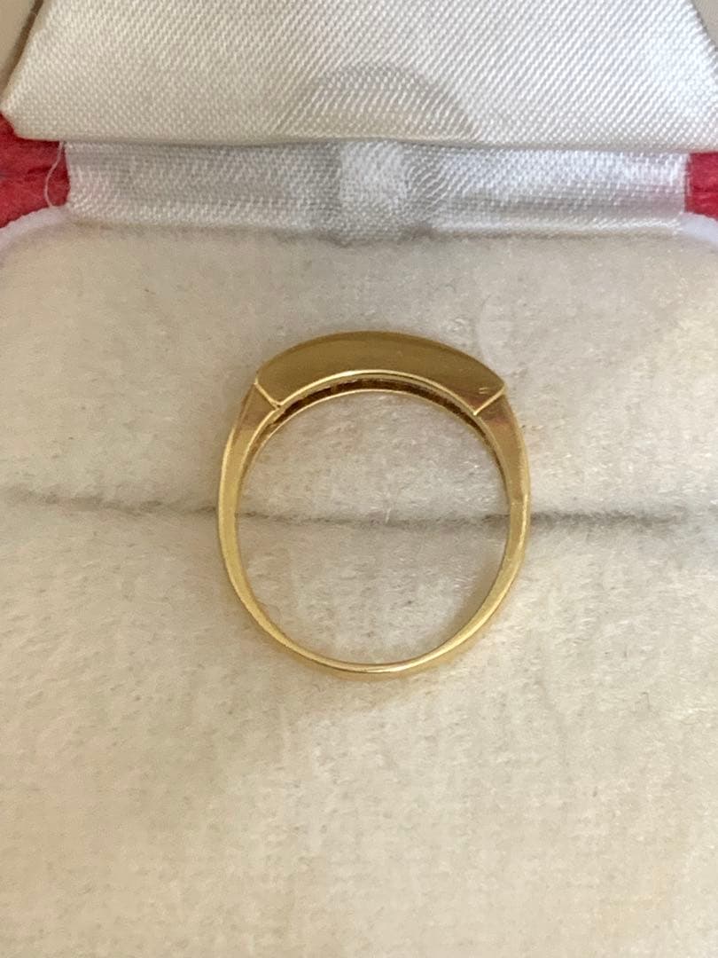 k18ルビー とダイヤモンド ？リング ゴールド　13号