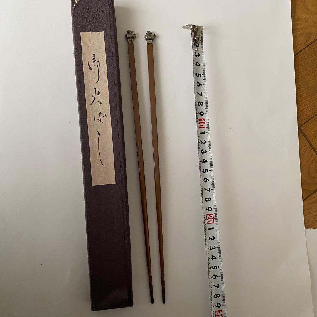 茶道具　飾り火箸　鳥頭