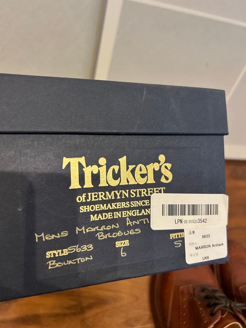 トリッカーズ バートン マロンアンティーク　サイズ6