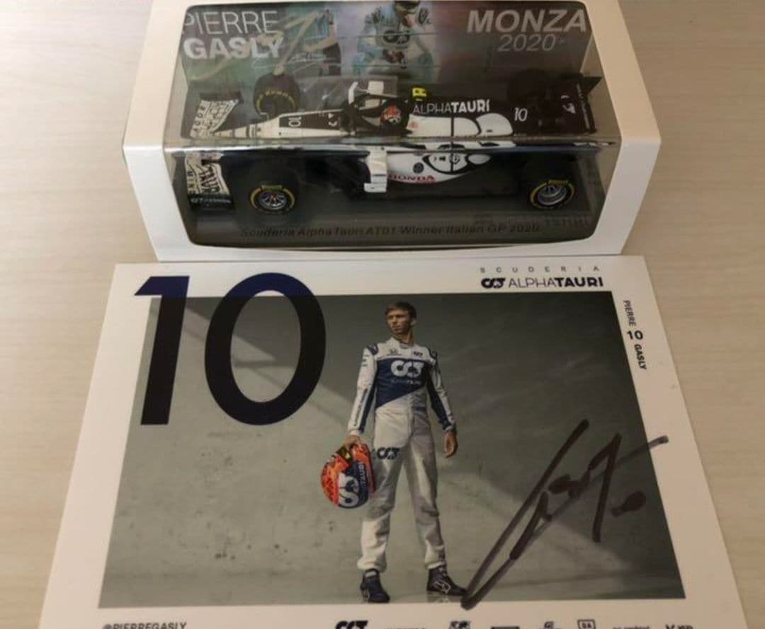 P.ガスリー　★直筆サイン入り★　AT01 イタリアGP優勝　1/43ミニカー
