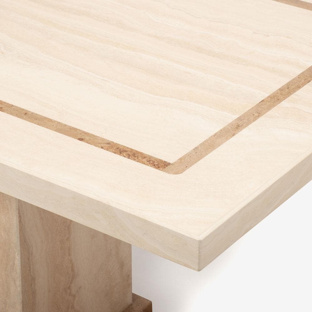 IDC大塚家具 ダイニングテーブル「IM5450」天然石 トラバーチン