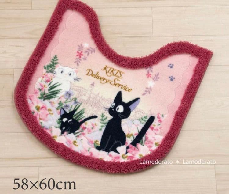 17日迄セール　ジブリ　魔女の宅急便　ジジ　リリー　トイレマットセット　新品