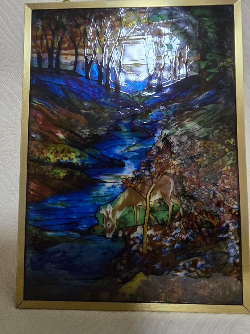 glassmastrs Tiffany Fawn ステンドグラスアート