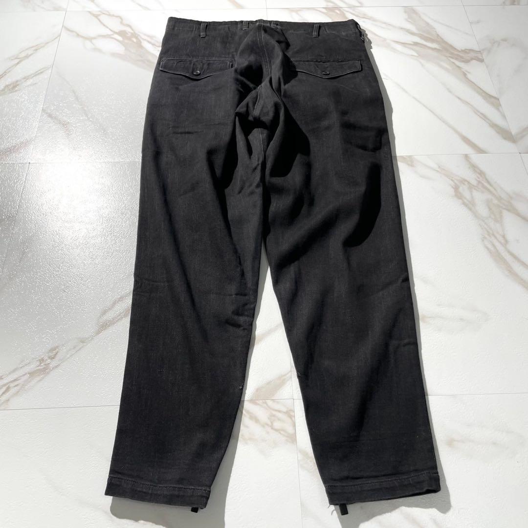 美品 22AW⭐️ヨウジヤマモトプールオム デニム サルエルパンツ ブラック