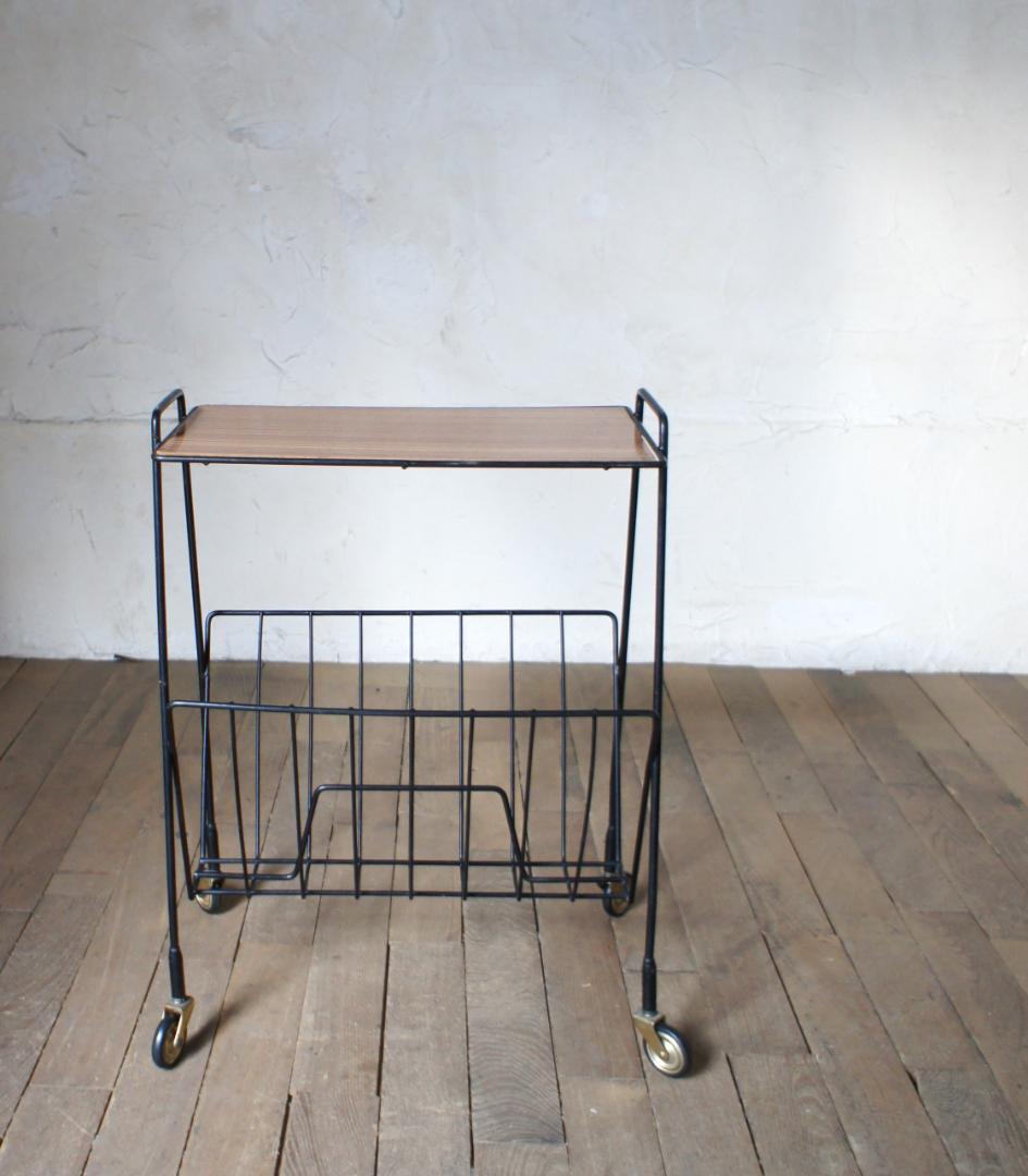 サイドテーブル　ワゴン　ミッドセンチュリー　ヴィンテージ　北欧　フランス