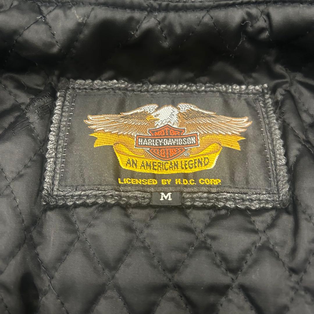 ハーレーダビッドソン シングルライダースレザージャケット M 牛革