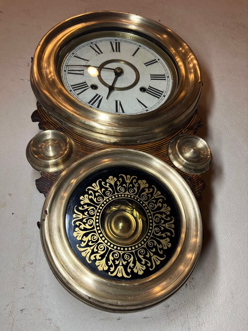 精工舎　だるま　柱時計　古時計　振り子　レトロ　ゼンマイ　ボンボン　アンティーク