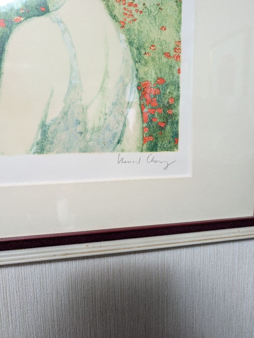 シャロワ のリトグラフィによる女性の肖像