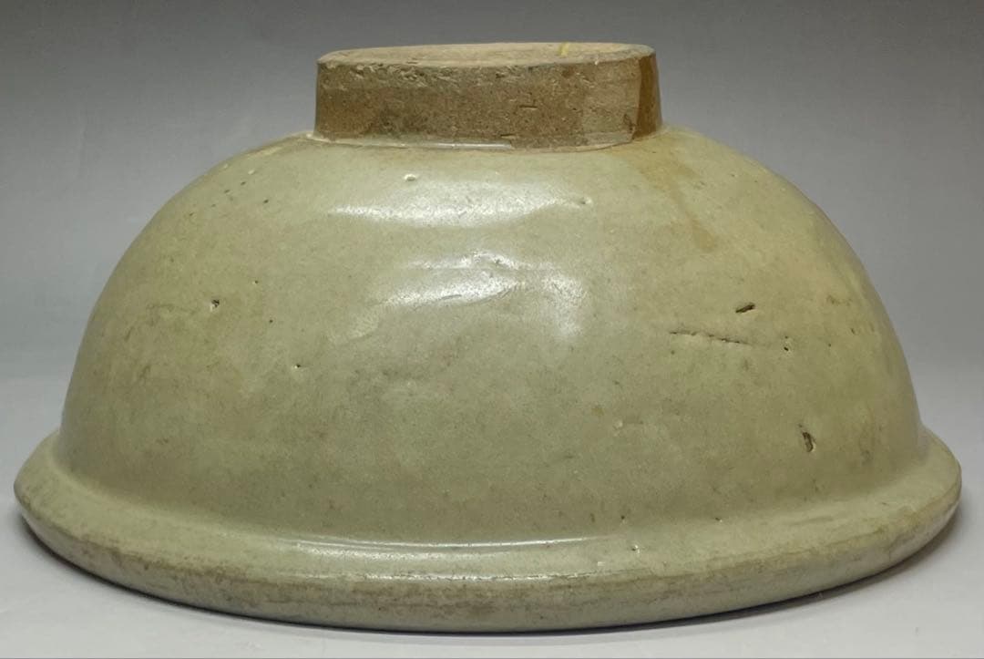 極め　桂又三郎識　花文様茶碗　北宋時代　仕覆　金直し 　d323