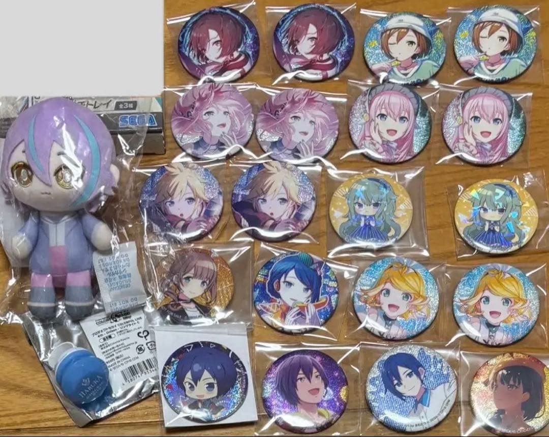 プロセカ はぴこれ ぬいぐるみ ぬい 類 KAITO ルカ 缶バッジ 寧々 遥