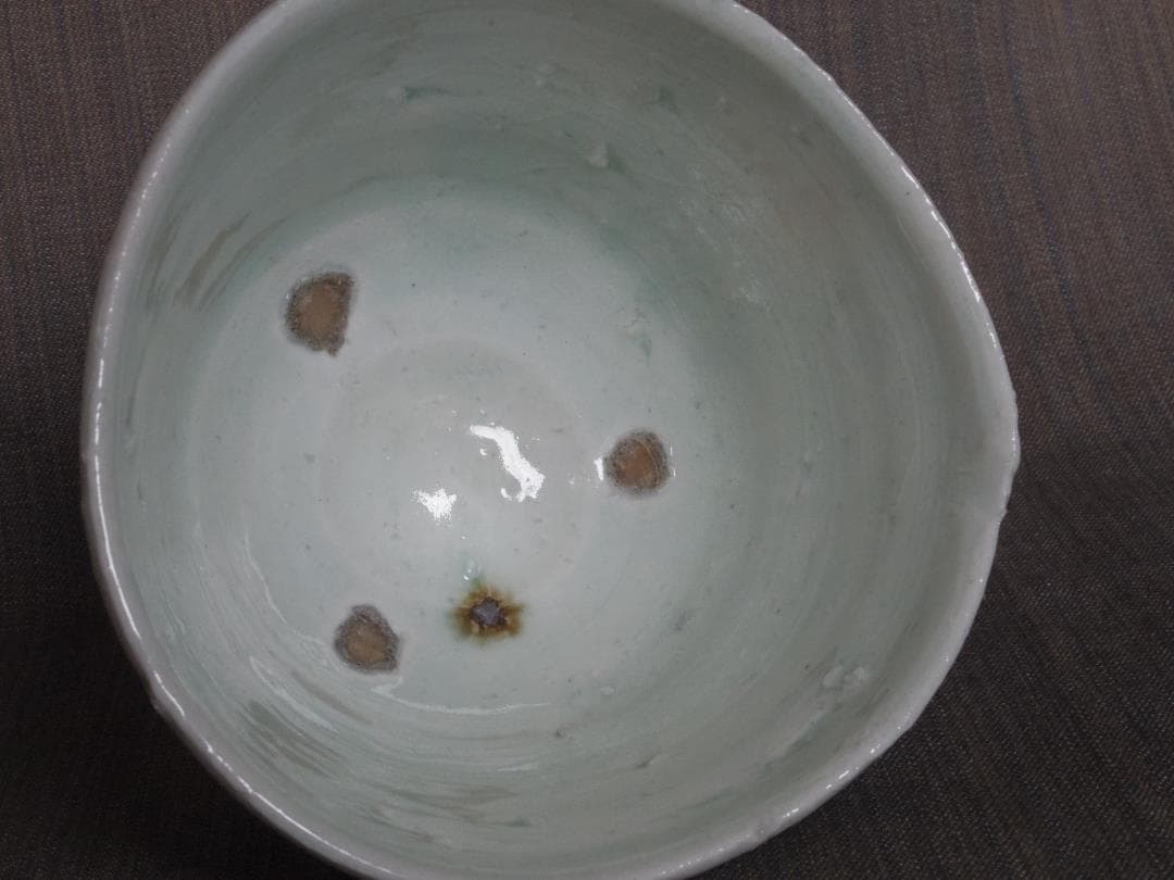 新品★橋口信弘《師：寺本守、渡辺六郎》★灰釉【窯変】茶碗