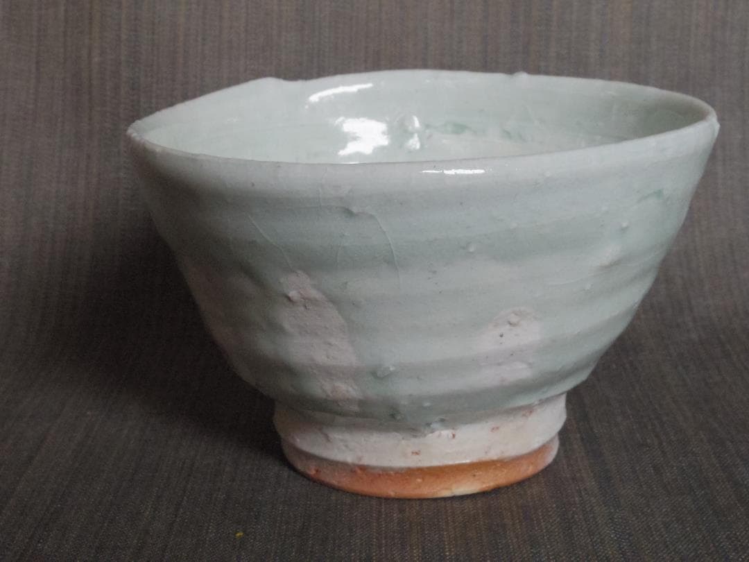 新品★橋口信弘《師：寺本守、渡辺六郎》★灰釉【窯変】茶碗