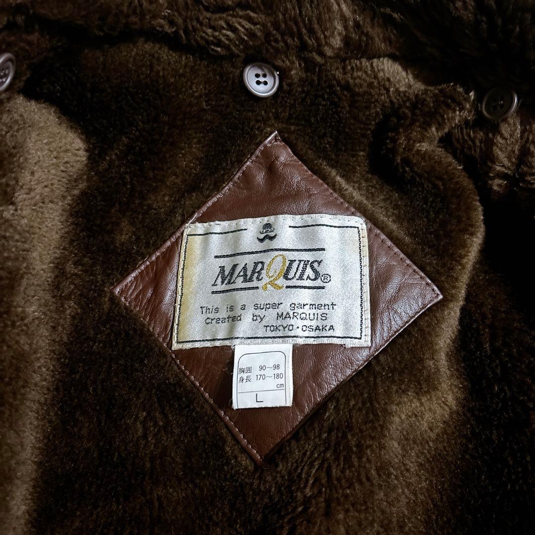 美品 MARQUIS マーキス G-1タイプ フライトジャケット 茶 Lサイズ