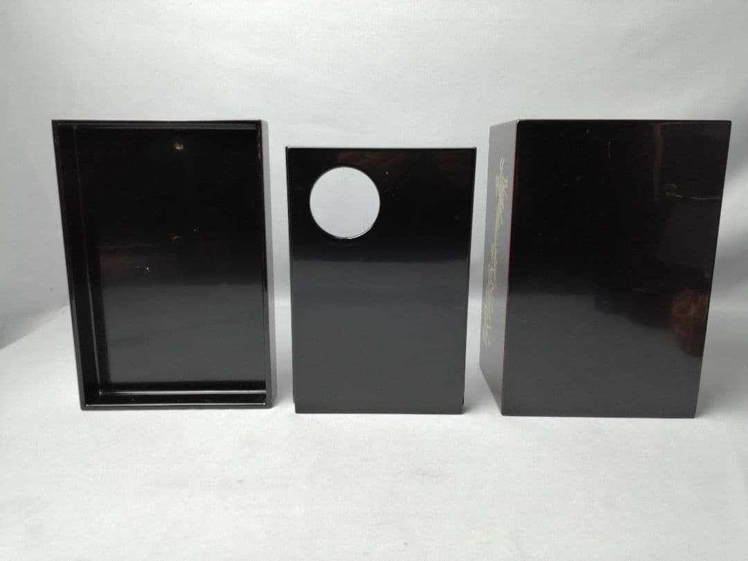 【茶道具】　住吉蒔絵茶箱 茶道具セット付属　茶箱158