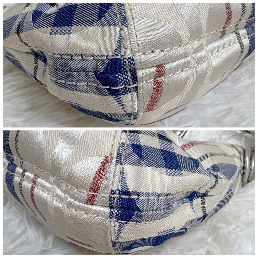 COACH ポピー ワンショルダー 2way シグネチャー チェック 総柄