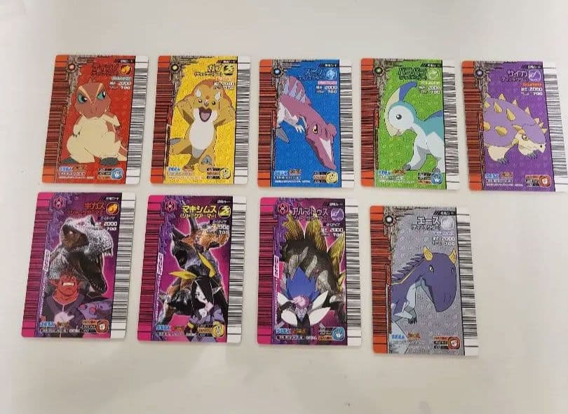 【新品未使用】恐竜キングカード 覚新 第２紀 ティラノ(ディノテクター)他計９枚