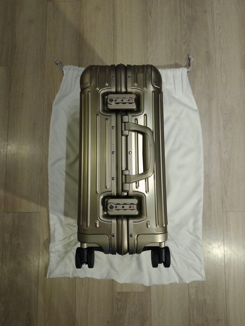 【RIMOWA リモワ】 美品 オリジナル キャビン S アルミニウム キャリー