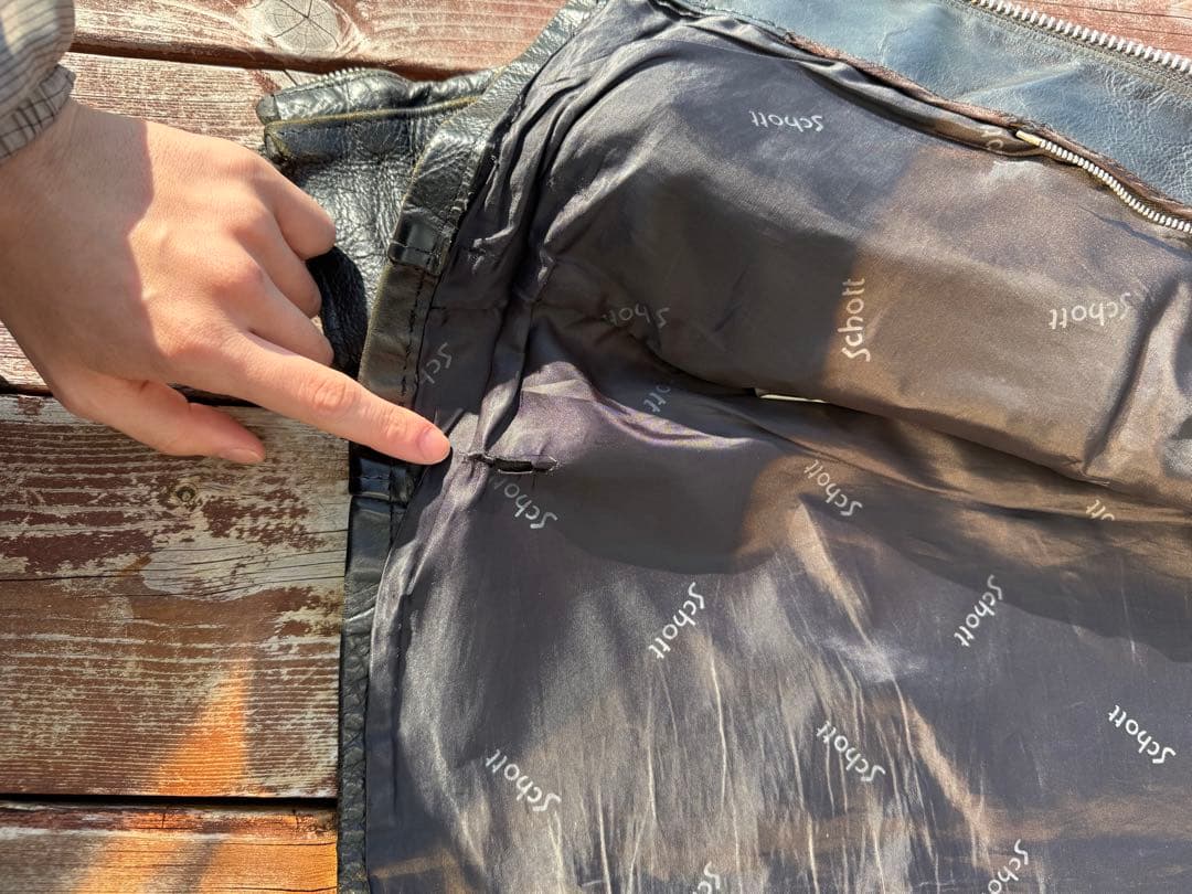 80s Schott Single Riders 642 ライナー無