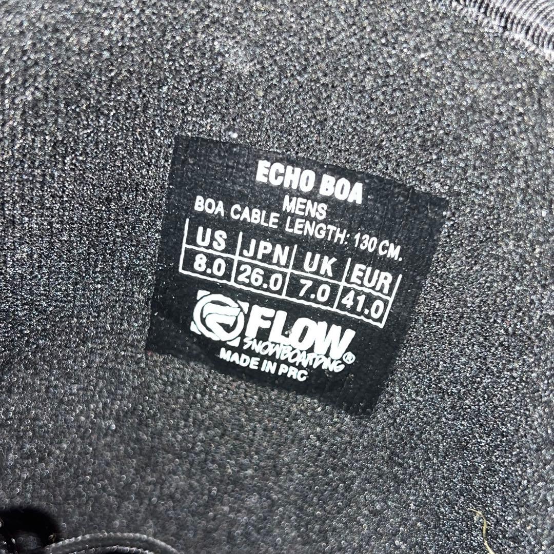 数回使用 メンズ 26.0cm FLOW ECHO BOA スノーボードブーツ