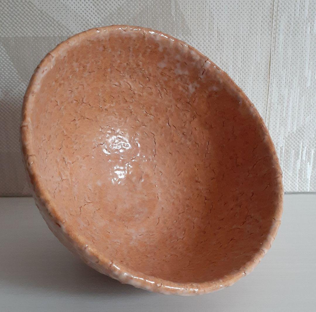 萩焼　大徳寺派宝林寺住職 福本積慶書付【味舌隆司】造　萩茶碗　銘　和敬　共箱