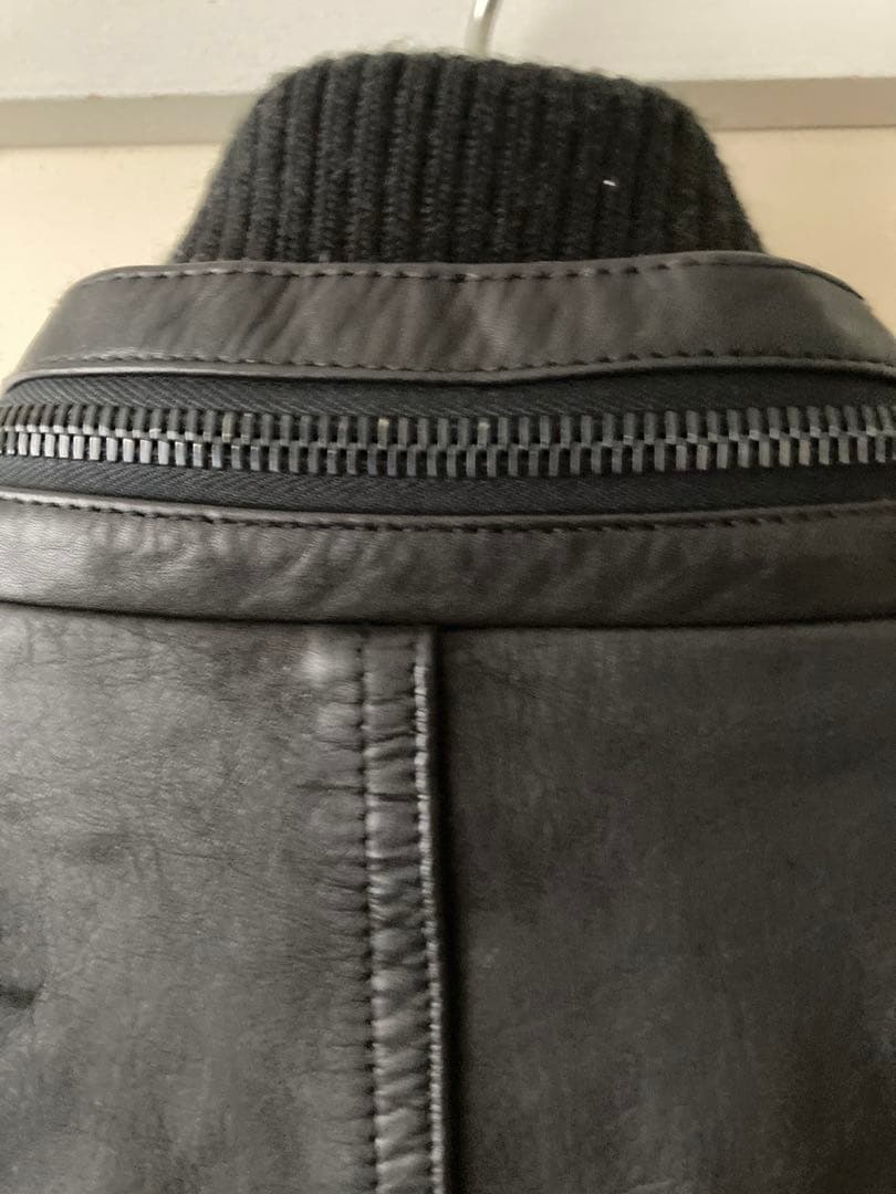 【超名作・希少サイズ48】シェラック 赤西仁着 レザーライダース 有閑倶楽部 黒