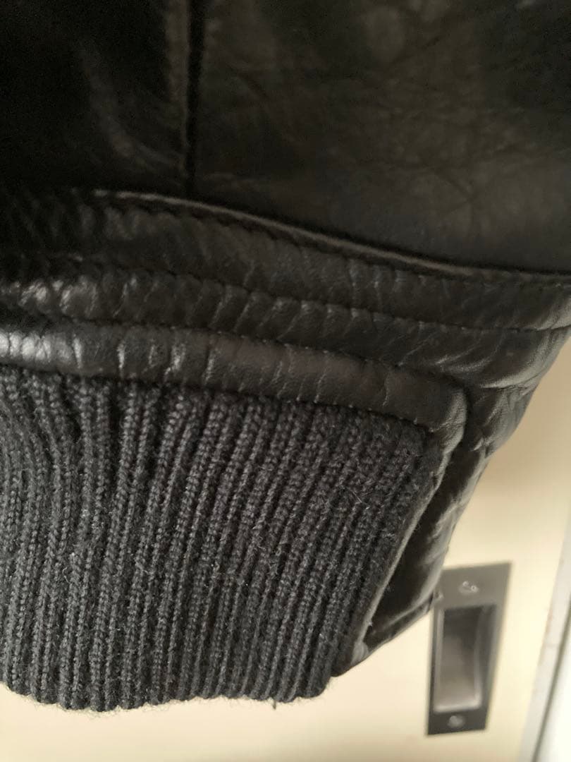 【超名作・希少サイズ48】シェラック 赤西仁着 レザーライダース 有閑倶楽部 黒