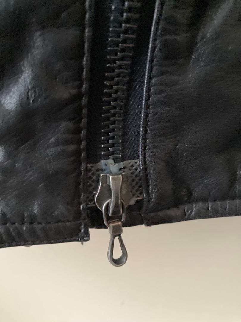 【超名作・希少サイズ48】シェラック 赤西仁着 レザーライダース 有閑倶楽部 黒