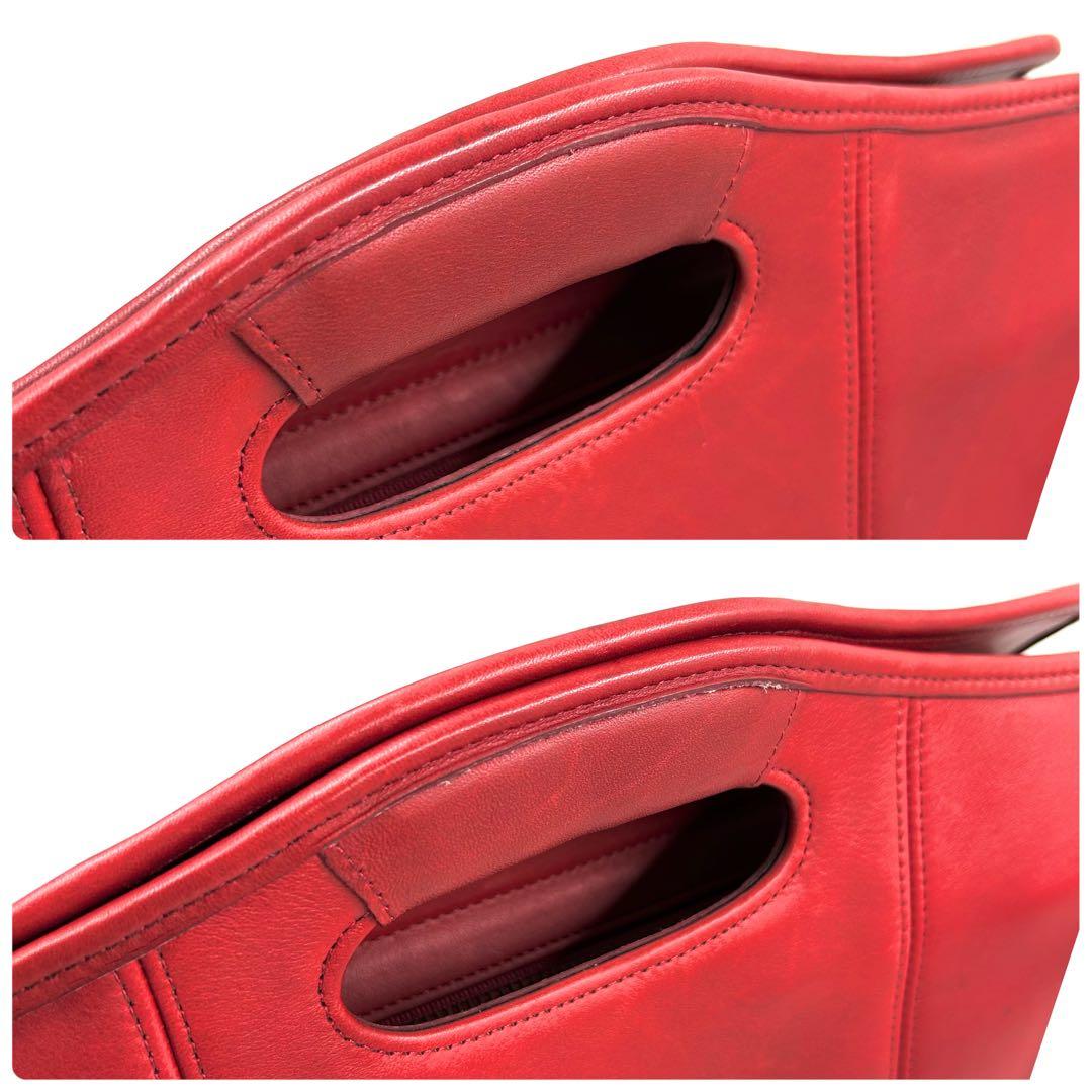 オールドコーチ 305 トートバッグ 2way 斜め掛け レザー レッド