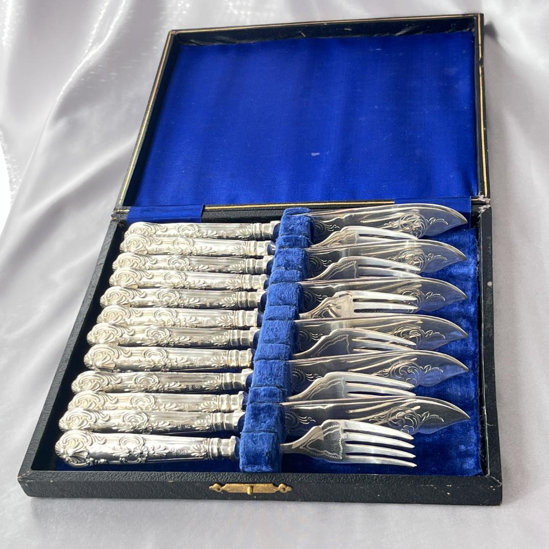 【Robert Pringle】 【純銀ハンドル】キングスパターン 12本