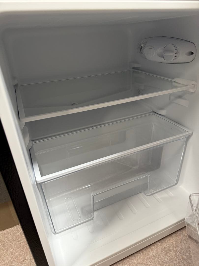 REFAGE 冷蔵庫 ブラック 引き出し式冷凍庫