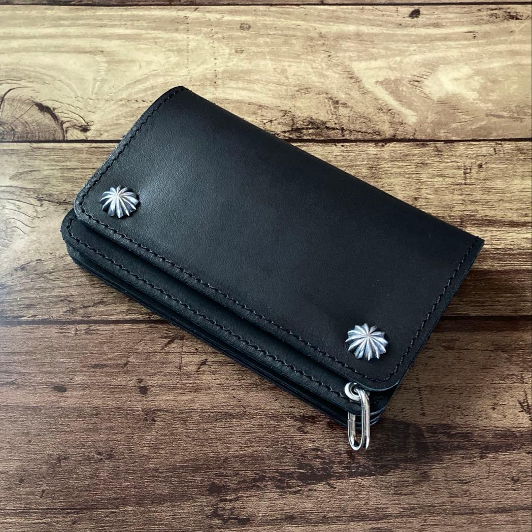 【お札を折らずに収納】COW CRUST トラッカーウォレット150（ミドル）