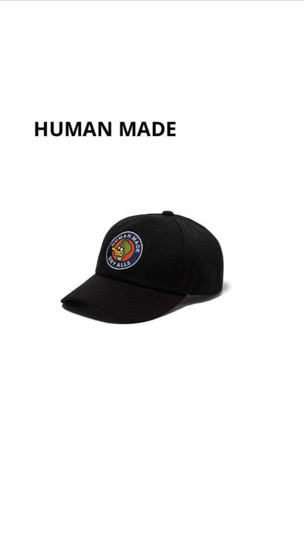 帽子 HUMAN MADE 6PANEL TWILL CAP BLACK