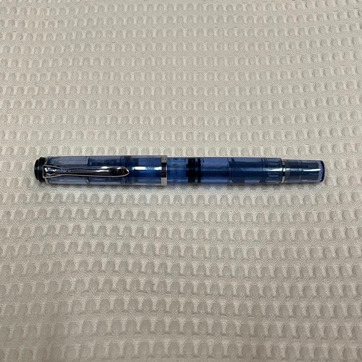 ペリカン 万年筆 クラシック M205 デモンストレーター ブルー＆ボトルインク