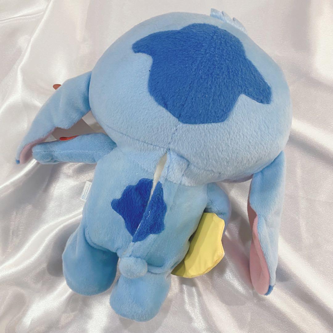 【音楽に乗って立って走る】スティッチ／ぬいぐるみ／タグ付き