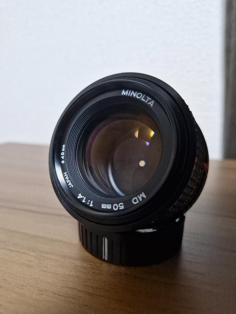 [美品] Minolta ミノルタ MD 50mm f1.4 フィルター付き