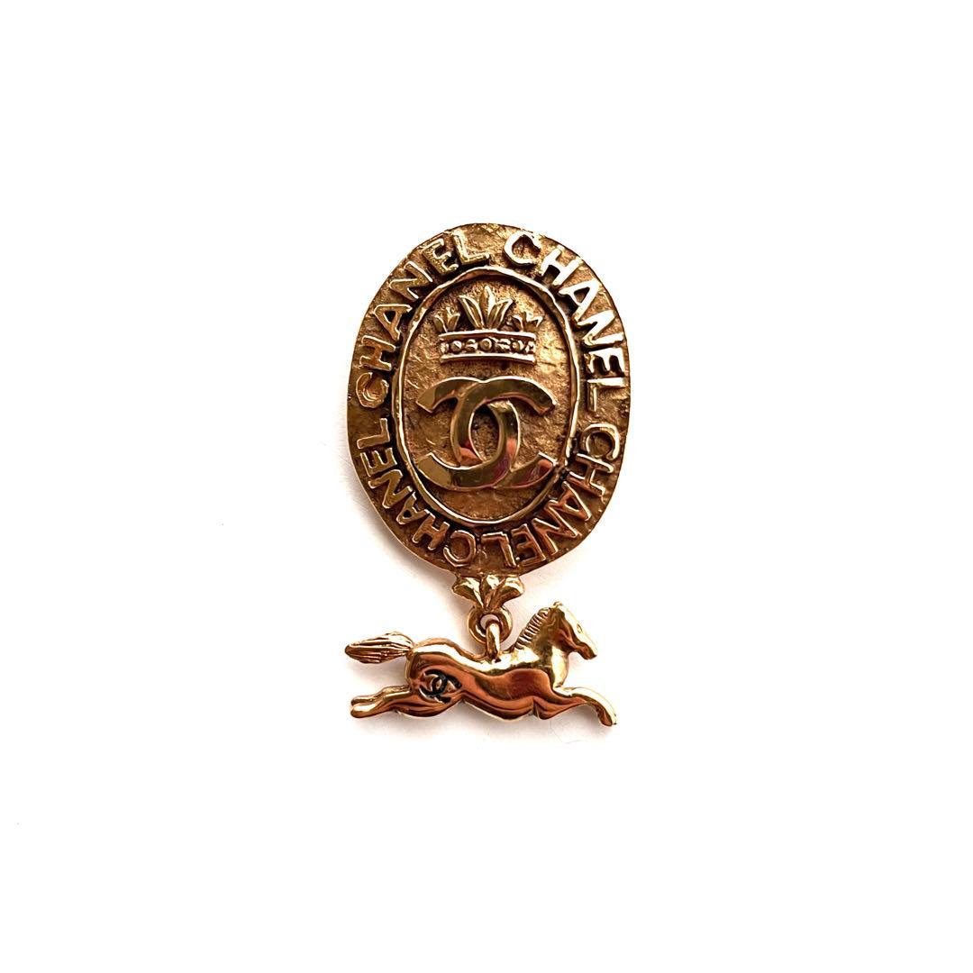 CHANEL シャネル 希少 ヴィンテージ ゴールド ブローチ
