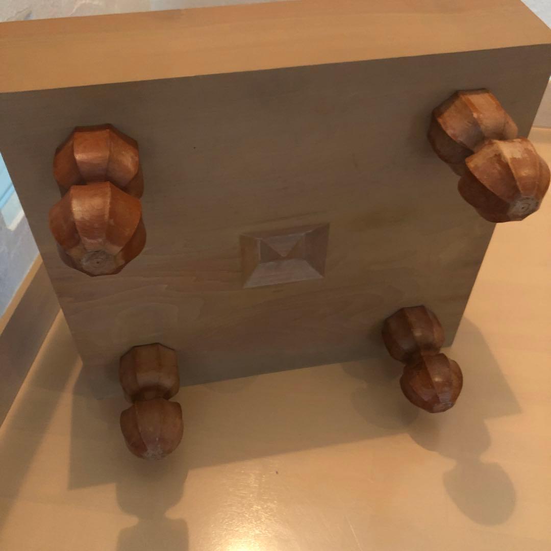 足付碁盤 碁石セット　おへそ付いてます