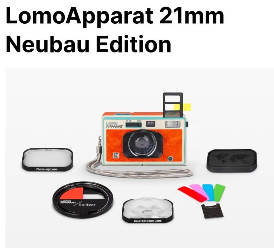 フィルムカメラ LomoApparat 21mm Neubau Edition 35mmfilm