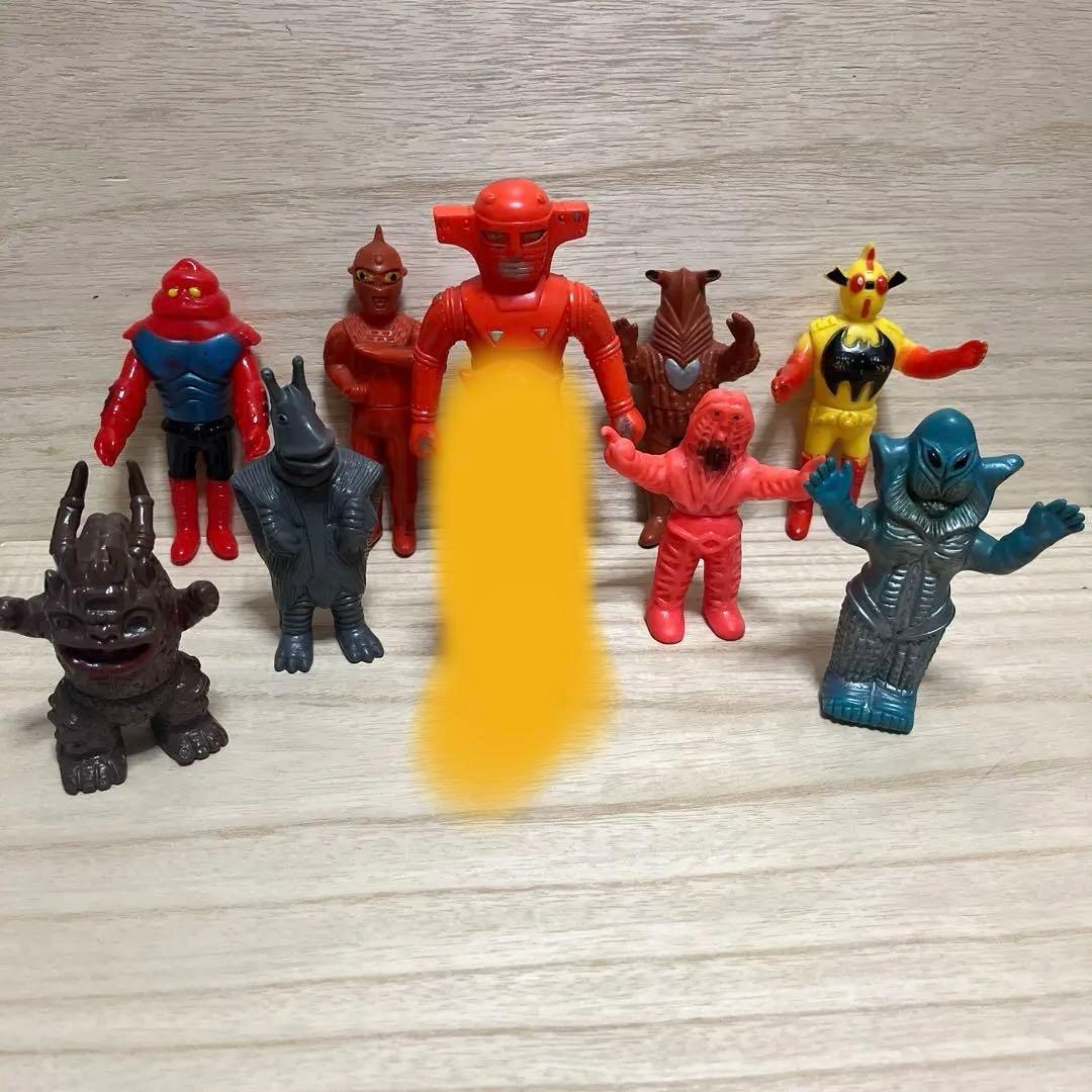 希少ブルマァク ミニ ソフビ 当時物無版権 ウルトラマン 怪獣 メフィラス星人