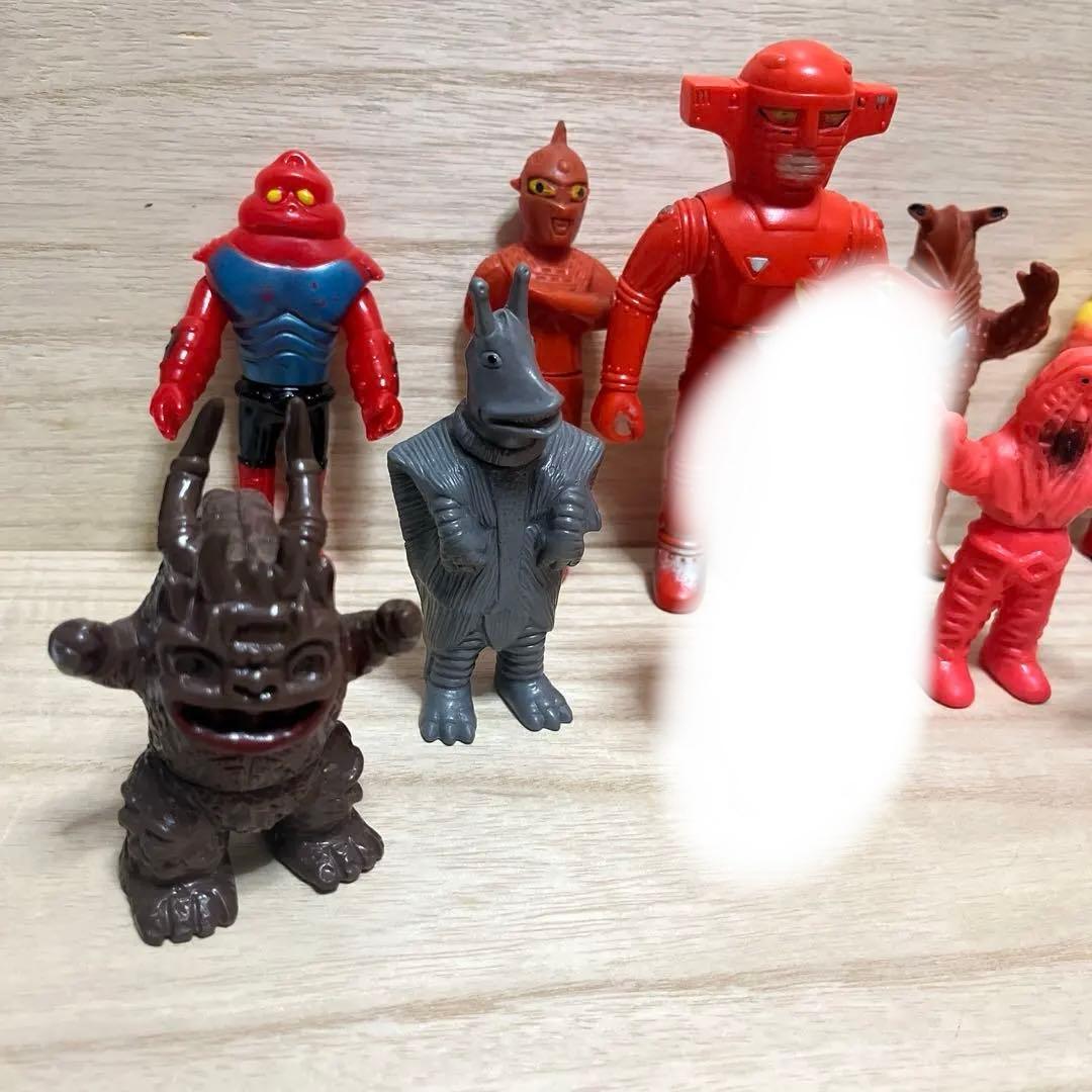 希少ブルマァク ミニ ソフビ 当時物無版権 ウルトラマン 怪獣 メフィラス星人