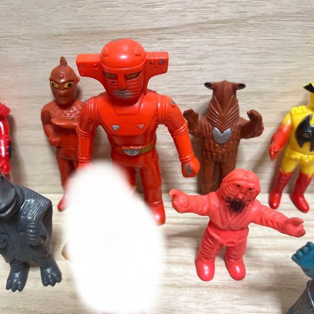 希少ブルマァク ミニ ソフビ 当時物無版権 ウルトラマン 怪獣 メフィラス星人