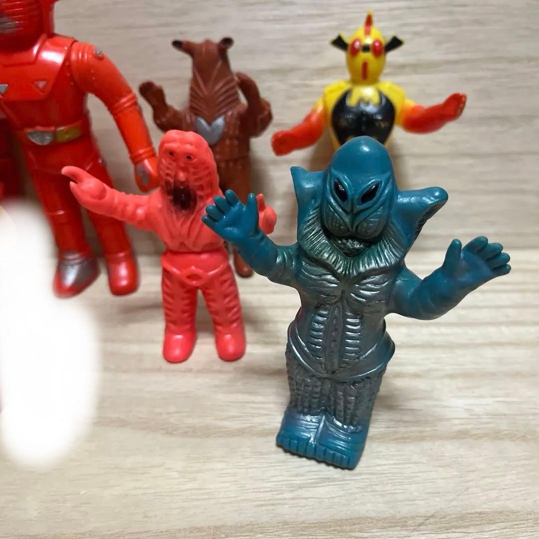 希少ブルマァク ミニ ソフビ 当時物無版権 ウルトラマン 怪獣 メフィラス星人