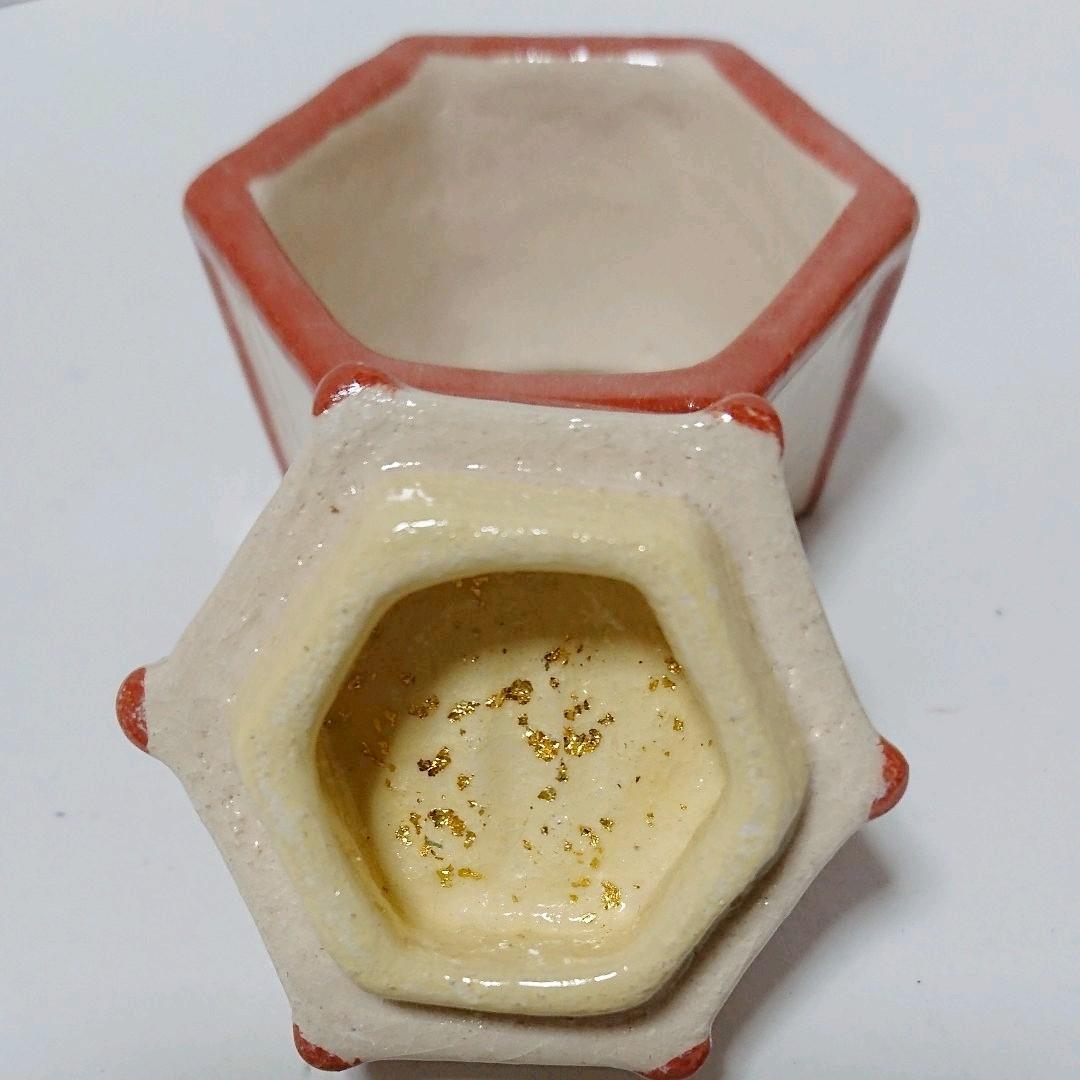 茶道具  香合  雪洞形香合  楽入