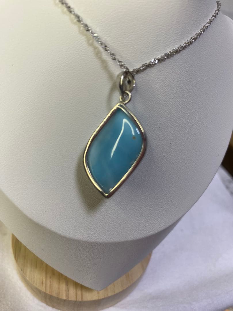 ラリマー　三大ヒーリングストーン　ペンダントトップ　ドミニカ共和国産