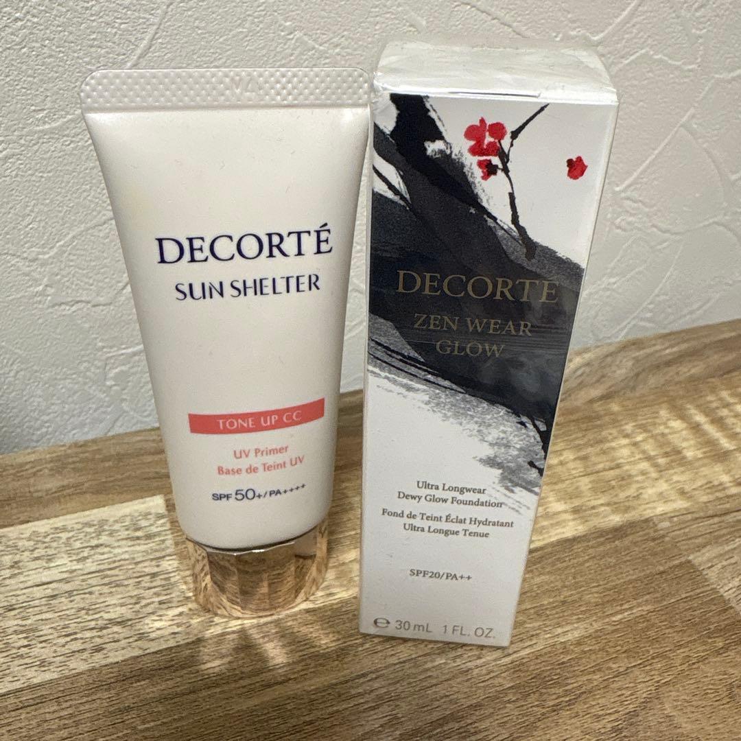 mさまコスメデコルテ ファンデーション　下地　ゼングロウ　サンシェルター