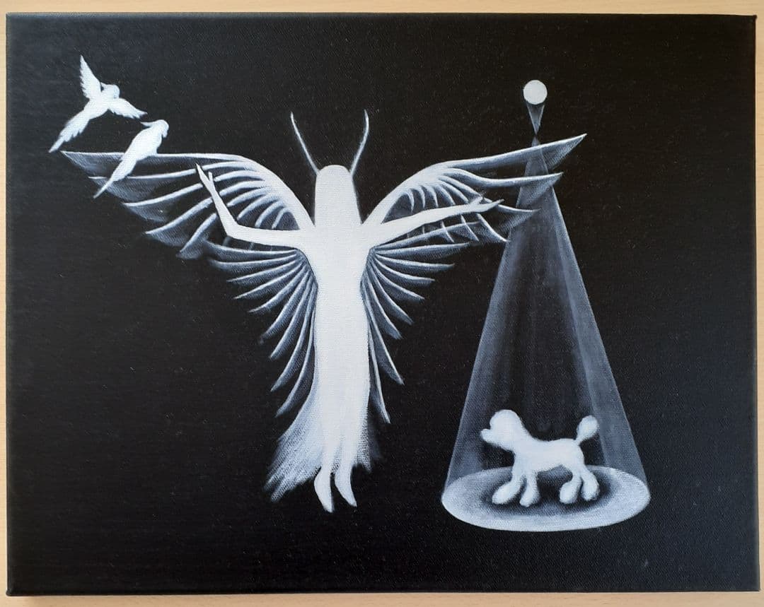 油絵　「妖精」F6