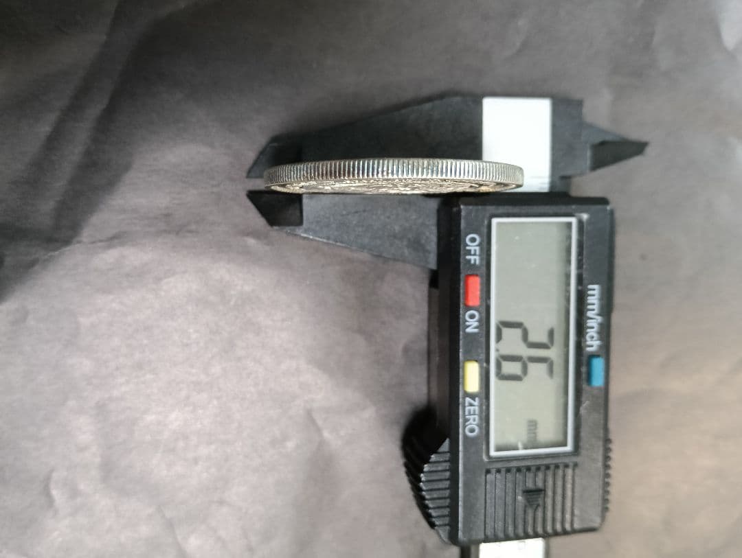 う*の様 銀貨 貿易銀明治9年 目方約27.2g 銀含 古銭