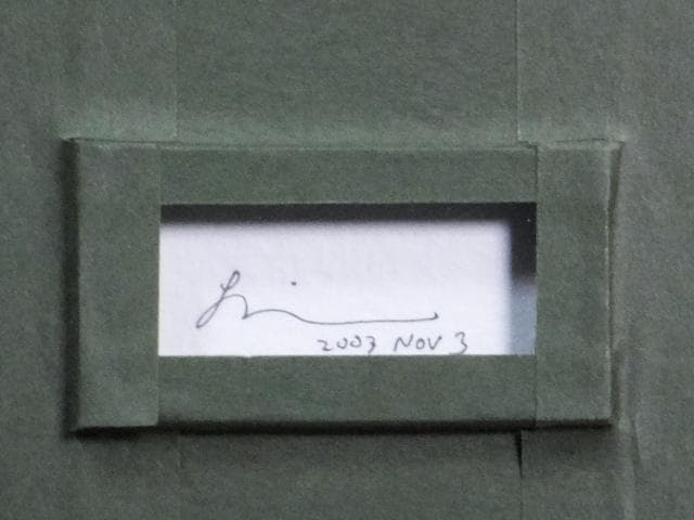 現代アート 奥村雄樹　直筆サイン『君を忘れられない』水彩 DVD付 0718A